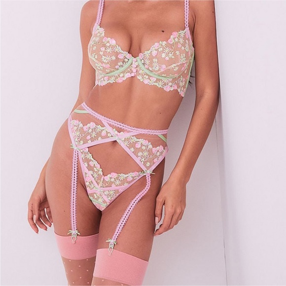 For Love And Lemons Other - NWT For Love & Lemons Tutti Frutti Shimmer Garter